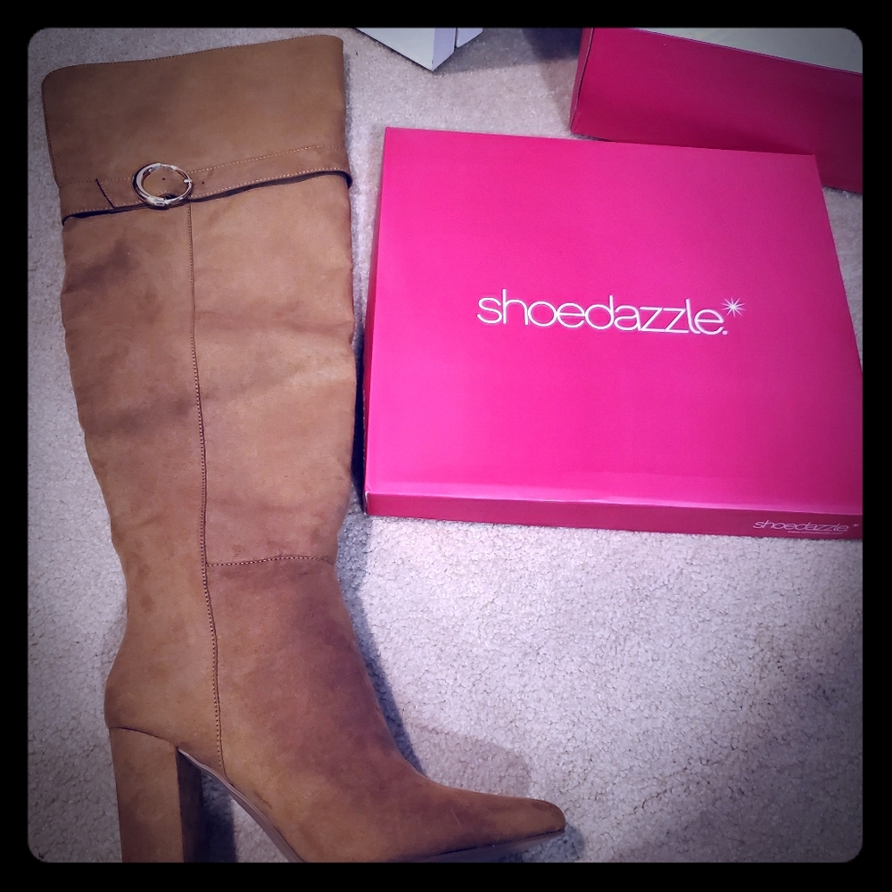 Brand new Shoe Dazzle over the knee boots size 11